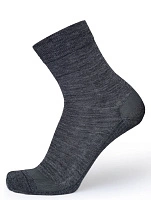 Термоноски женские серии FUNCTIONAL MERINO WOOL Темно-серый меланж