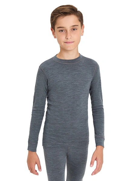 SOFT Комплект термобелья для мальчиков-подростков, цвет серый меланж, фото 3