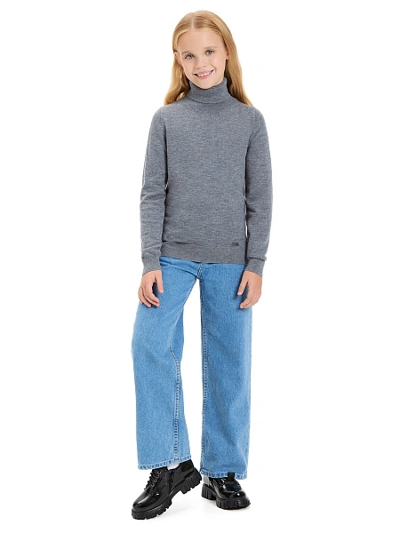 Шерстяной свитер Cash Touch для девочек, фото 3