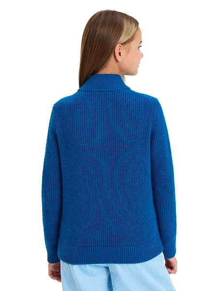 Кардиган из 100% шерсти мериноса на молнии для девочек-подростков, цвет арктик, фото 2