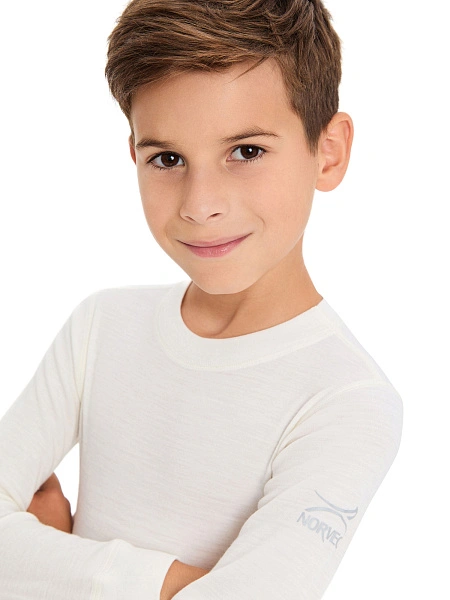 SOFT Комплект термобелья для мальчиков, цвет молочный, фото 5