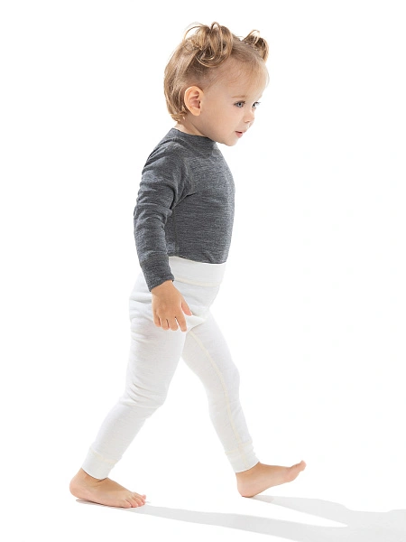 Термобелье штанишки детские SOFT. Знак Woolmark, цвет молочный, фото 1