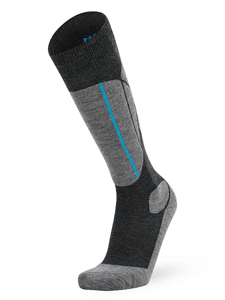 Термоноски детские ВЫСОКИЕ серии SPORT WOOL, цвет антрацит + серый, фото 2