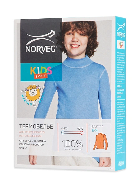 Термоводолазка детская серии SOFT CITY STYLE, цвет оранжевый, фото 6