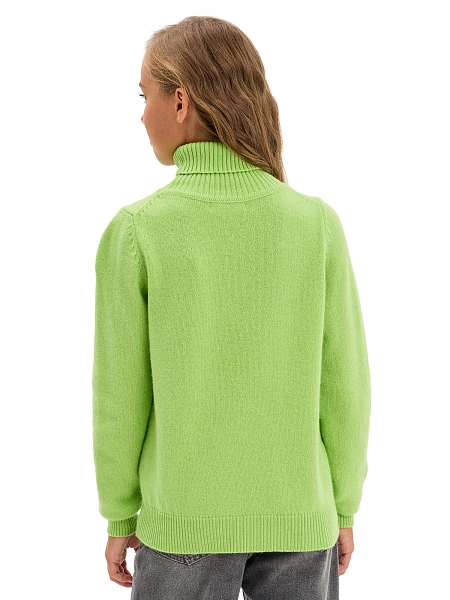 Свитер Merino Base детский для девочек, цвет светло-зеленый, фото 2