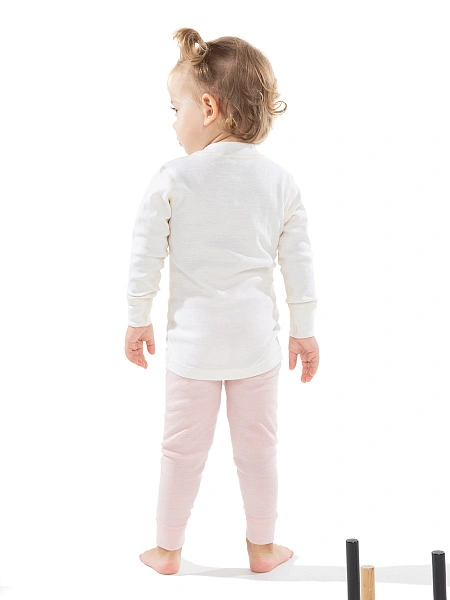 Термофутболка детская серии SOFT. Знак Woolmark, цвет молочный, фото 3