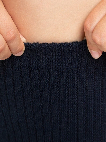 Бесшовные гамаши для детей, 50% шерсть мериносов 50% акрил, цвет синий, фото 4