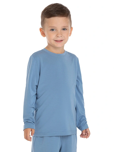 Лонгслив Bamboo для мальчика-подростка, цвет лаванда, фото 1