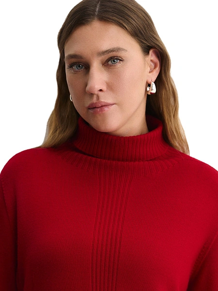 Merino Base Свитер женский, цвет алый, фото 3
