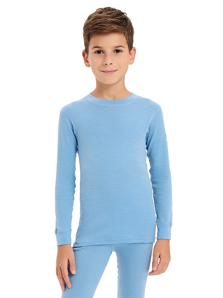 SOFT Комплект термобелья для мальчиков, цвет голубой пепельный, фото 3