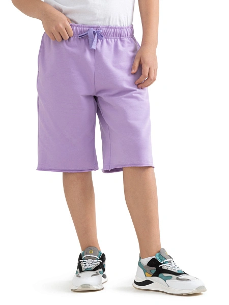 Шорты детские для мальчика Cotton, цвет лаванда, фото 3
