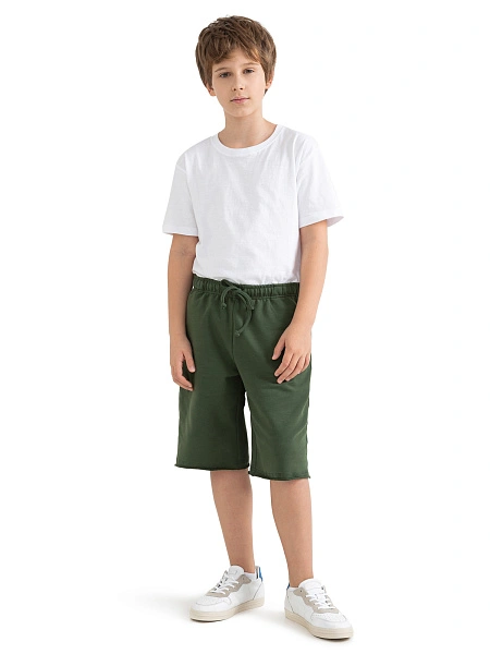 Шорты детские для мальчика Cotton, цвет олива, фото 1