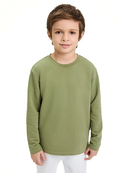 Лонгслив ORGANOMICA Cotton, цвет олива, фото 1