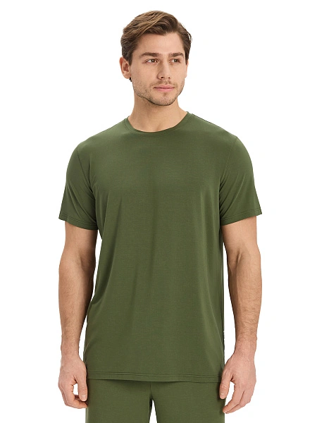 Футболка мужская серии Bamboo, цвет олива, фото 1