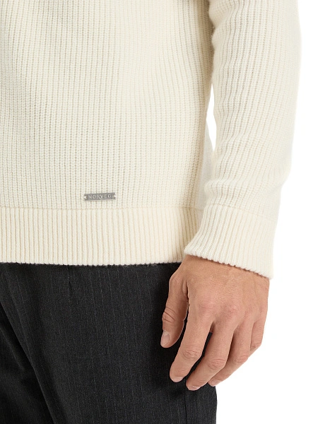 Кардиган мужской на молнии Merino Knitted, цвет молочный, фото 4