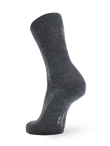 Носки женские из шерсти мериноса серии MERINO WOOL, цвет антрацит, фото 3