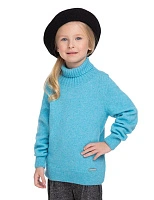 Cвитер Cashmere&Merino blend детский Светло-голубой