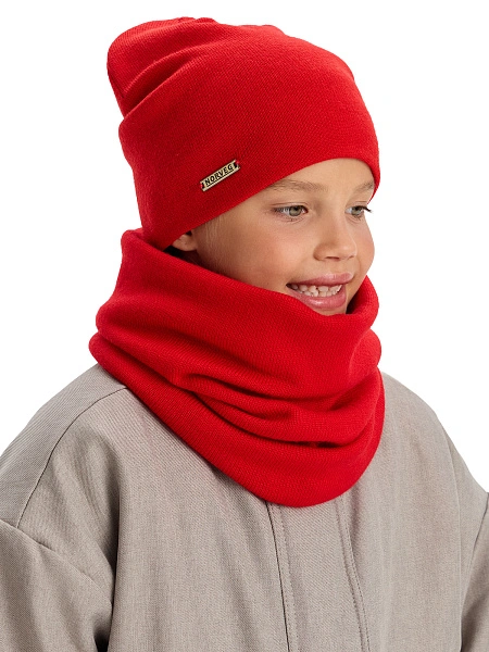 Комплект шапка и снуд из 100% шерсти мериносов, фото 6