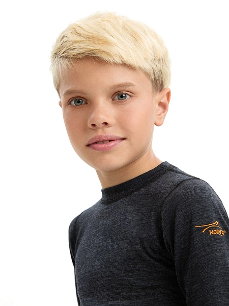 Термофутболка для мальчиков - подростков серии ACTIVE KIDS, цвет антрацит, фото 2