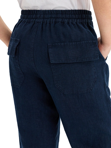 Брюки для мальчика серии LINEN, цвет темно-синий, фото 5