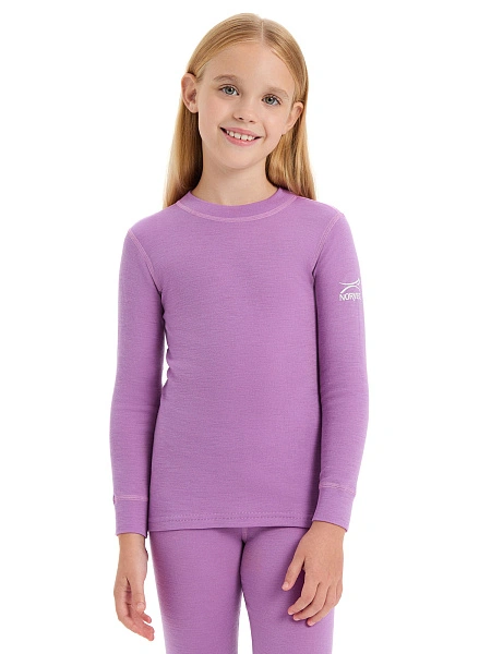 SOFT Комплект термобелья для девочек, цвет лаванда, фото 3