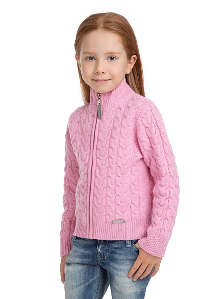 Кофта на молнии Super Fine Merino Wool для девочек, фото 3
