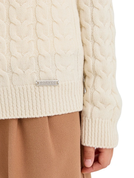 Кофта на молнии Super Fine Merino Wool для девочек, фото 4