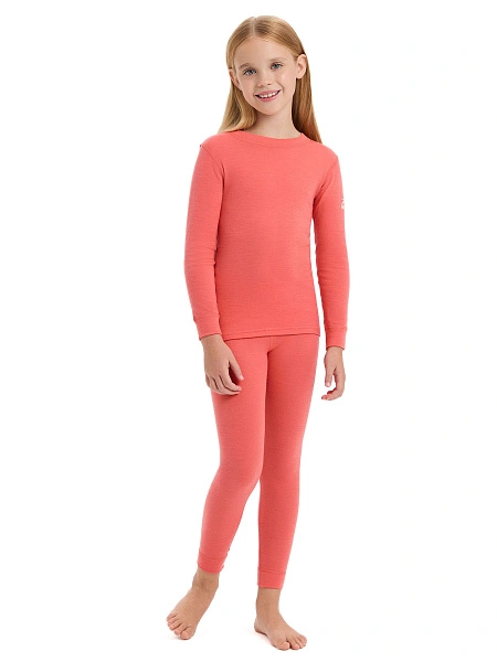 SOFT Комплект термобелья для девочек, цвет коралловый, фото 1