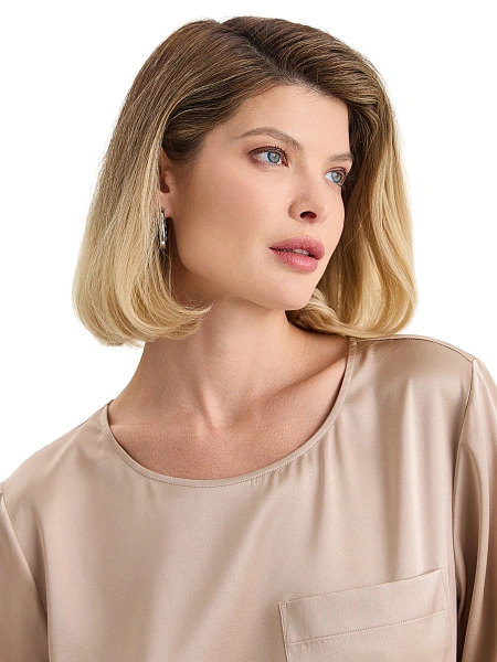 Топ женский серии SILK, цвет бежевый, фото 4