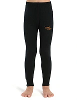 Термолеггинсы детские для девочек серии ACTIVE KIDS, двухслойное термобелье Черный