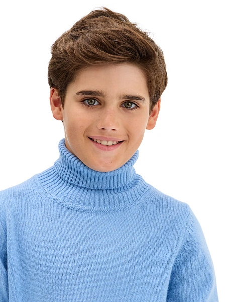 Свитер Merino Base детский для мальчиков, цвет голубой, фото 3
