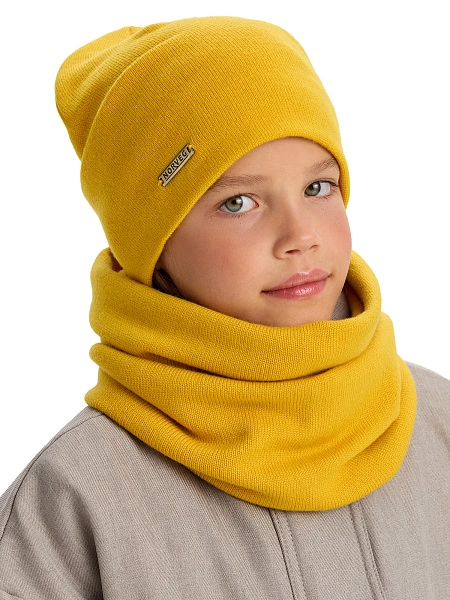 Комплект шапка и снуд из 100% шерсти мериносов, фото 3