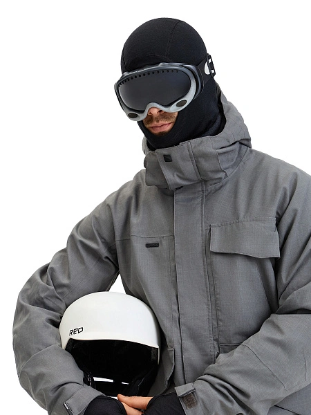 Термобелье балаклава из шерсти мериноса мужская для охоты и рыбалки серии FACE MASK, цвет черный, фото 4