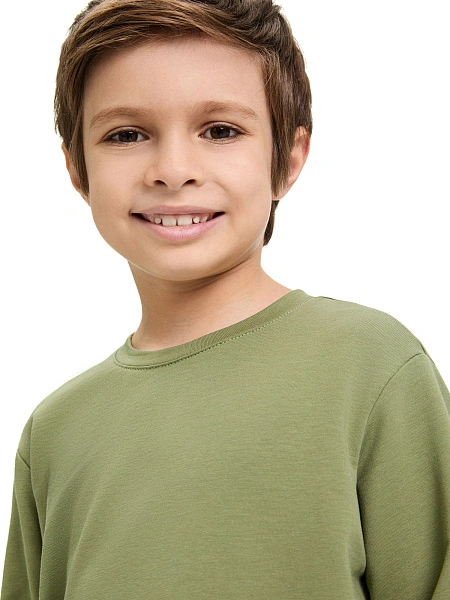 Лонгслив ORGANOMICA Cotton, цвет олива, фото 3