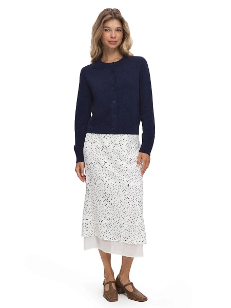 Кардиган на пуговицах, цвет темно-синий, фото 6