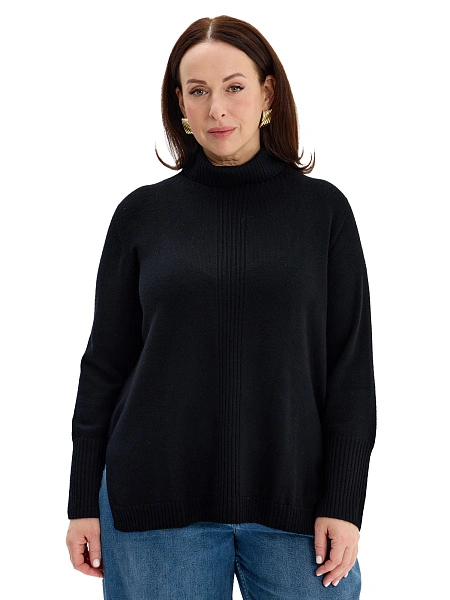 Merino Base Свитер oversize, цвет черный, фото 1