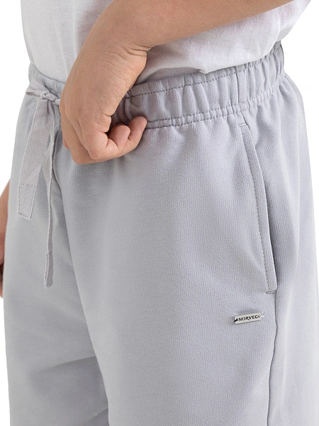 Шорты детские для мальчика Cotton, цвет светло-серый, фото 5