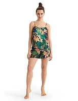 Шорты женские серии SILK Принт Тропический
