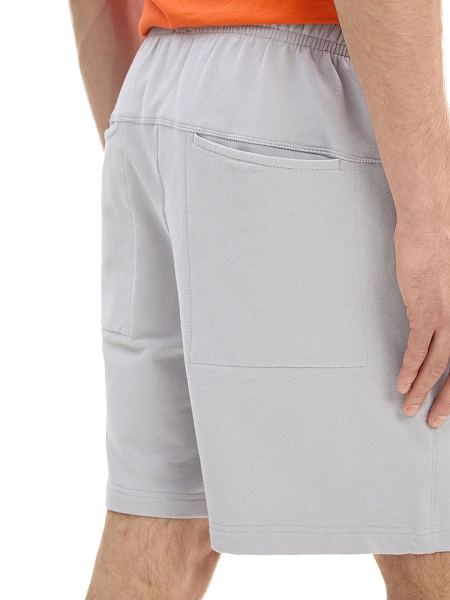 Шорты мужские укороченные Cotton, цвет светло-серый, фото 5