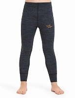 Термолеггинсы детские для девочек серии ACTIVE KIDS, двухслойное термобелье Антрацит