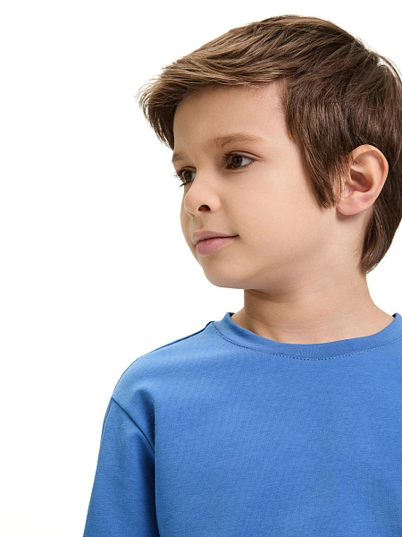 Лонгслив ORGANOMICA Cotton, цвет джинс, фото 3