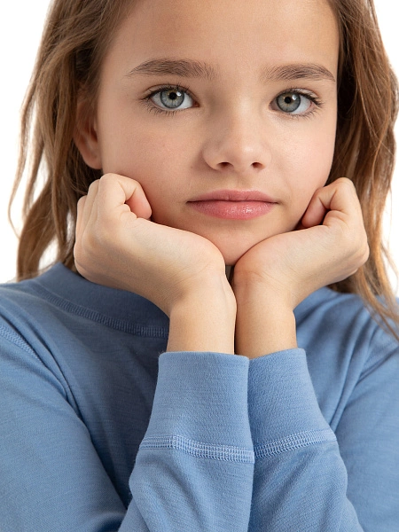 Термофутболка для девочек - подростков серии SOFT TEENS, цвет голубой пепельный, фото 3