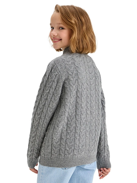 Кофта на молнии Super Fine Merino Wool для девочек, фото 2