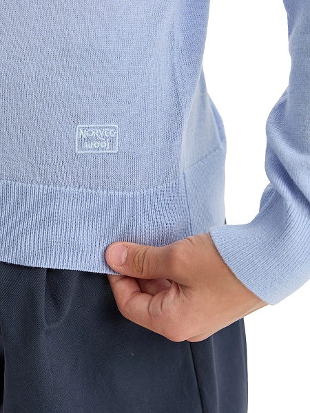 Джемпер CashTouch детский для мальчиков, цвет нежно-голубой, фото 4