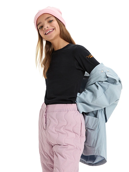 Термофутболка для девочек - подростков серии ACTIVE KIDS, цвет черный, фото 1