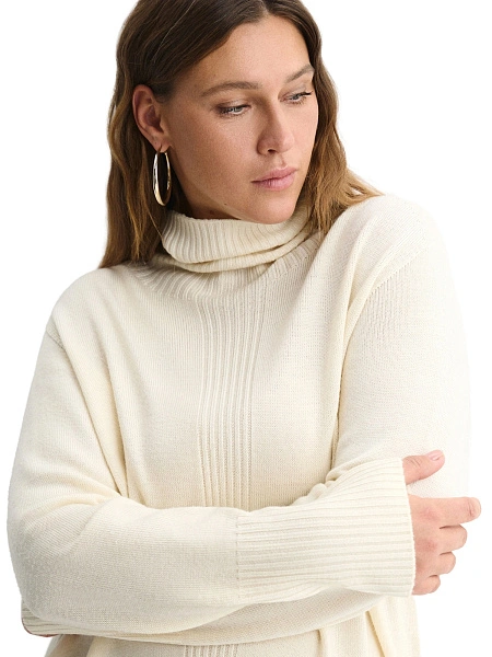 Merino Base Свитер женский, цвет молочный, фото 3