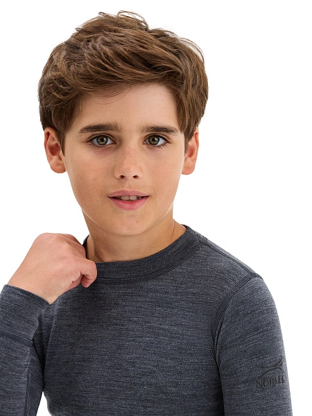 SOFT Комплект термобелья для мальчиков, цвет темно-серый, фото 4