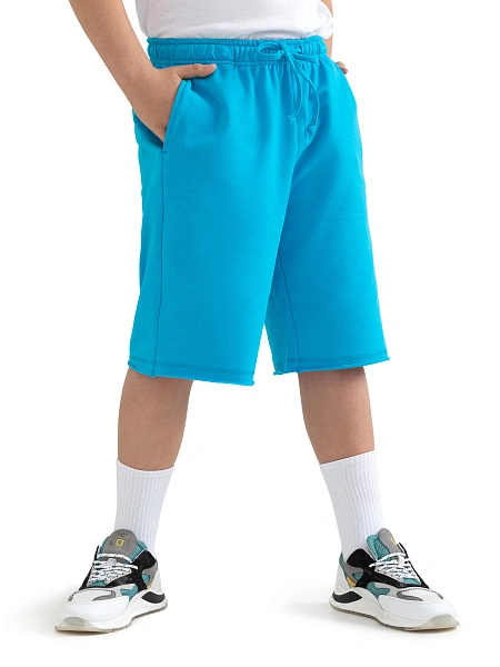 Шорты детские для мальчика Cotton, цвет бирюзовый, фото 3