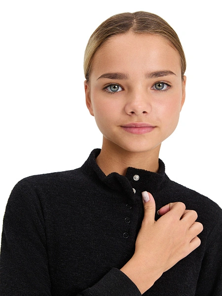 Термобелье фуфайка для девочек - подростков серии "-60°C", цвет антрацит, фото 4