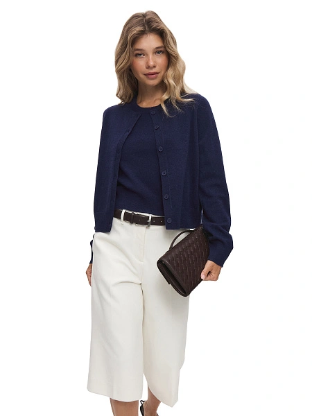 Топ трикотажный, цвет темно-синий, фото 5